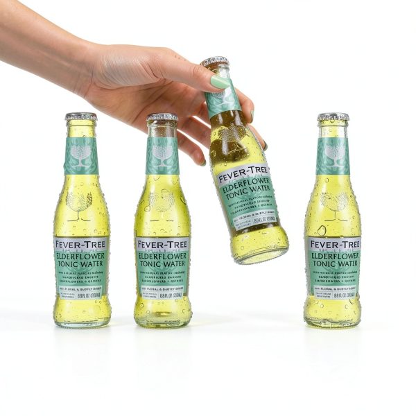 Fever Tree Elderflower Tonic Premium Mixer Glass Bottles-5