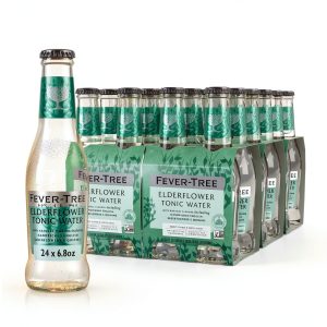 Fever Tree Elderflower Tonic Premium Mixer Glass Bottles-0