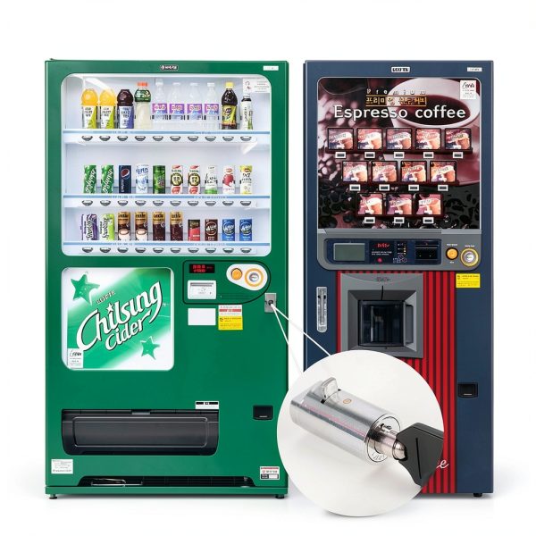 2 Set Vending Machine Lock and Key (Keyed Alike), High Security Tubular Keyway Soda Machine Locks for Coke Machine, Pepsi Machine, Snack Machine, Candy Machine, Keyed Alike-5