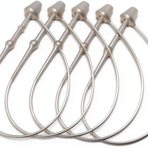 1000pcs 3 Inch 8CM White Snap Lock Pins Security Loop Price Tag Fastener Plastic Tag Ties for Craft Shows-0