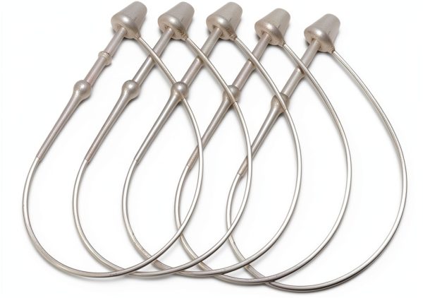 1000pcs 3 Inch 8CM White Snap Lock Pins Security Loop Price Tag Fastener Plastic Tag Ties for Craft Shows-0