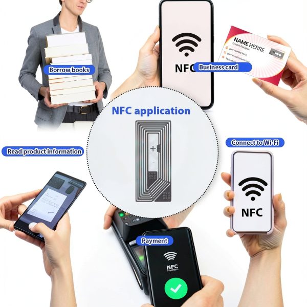 NFC Tags Sticker 40pcs NTAG213 Transparent RFID Labels InnoHHustle-5