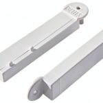 Magnetic Key Anti-Theft Security Slatwall and Peg Hook 2PK White XCHTX-0