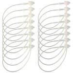 Security Loops 3000 Pack Snap Lock 3" Plastic Tags Clear NEXXXI-0