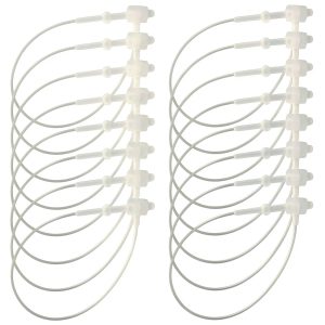 Security Loops 3000 Pack Snap Lock 3" Plastic Tags Clear NEXXXI-0